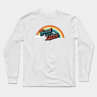 Good Vibes Retro Rainbow Long Sleeve T-Shirt